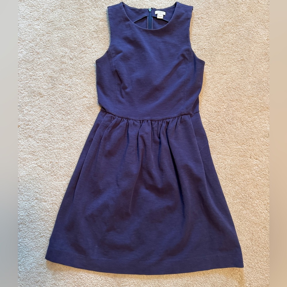 J. Crew Classic Navy Midi Dress